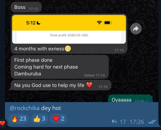 Rock Chika - $5,090 in 4 months